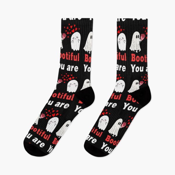 Item preview, You are bootiful funny Halloween pun love ghost with roses    designed and sold by Artstastic.