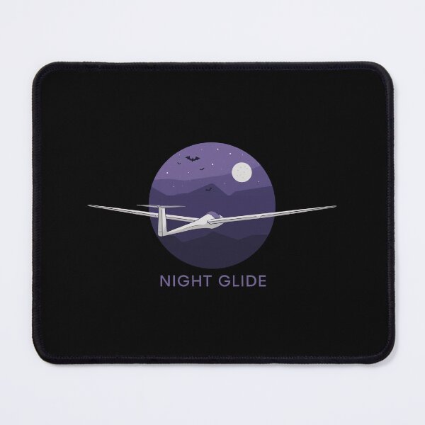 Item preview, Night Glide Halloween Glider Plane Pilot Sailplane aerial floating soaring designed and sold by These_Prints.