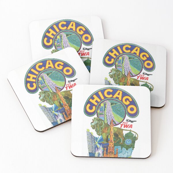 Item preview, Vintage travel poster for Chicago designed and sold by colliophoto.