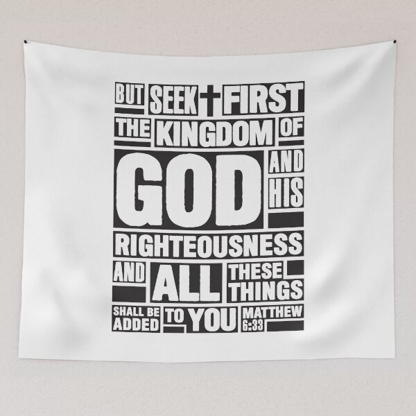 Item preview, Matthew 6:33 Seek First the Kingdom of God designed and sold by plushism.