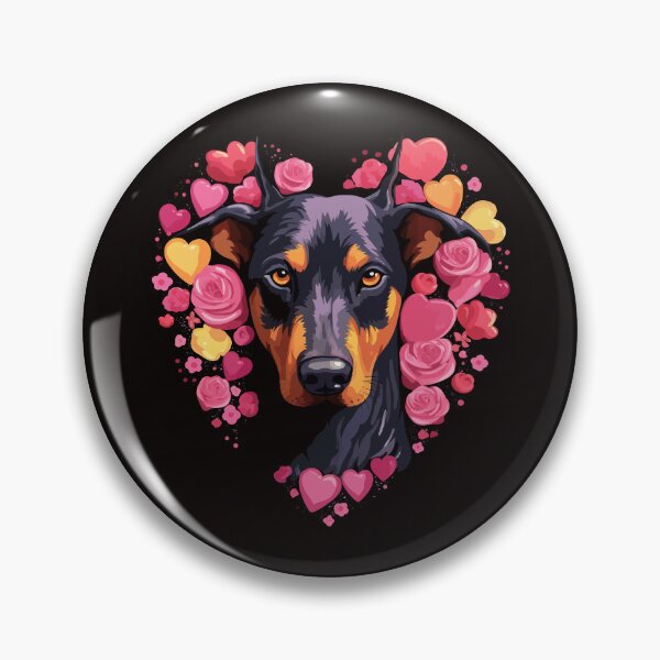 Item preview, Doberman Valentine designed and sold by creativellashop.