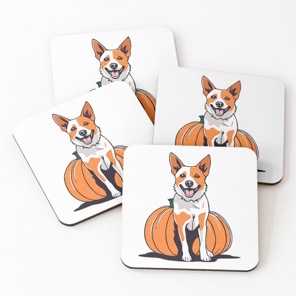 Item preview, Pumpkin Market:australian cattle dog with Pumpkins and Seasonal Text designed and sold by GoodyPaws.