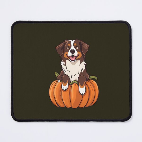 Item preview, Pumpkin Market:australian shepherd dog  with Pumpkins and Seasonal Text designed and sold by GoodyPaws.
