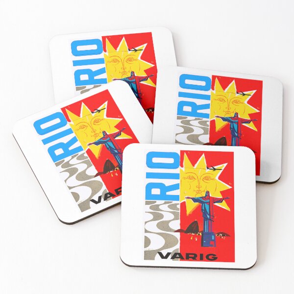 Item preview, Vintage travel poster for Rio Brazil designed and sold by colliophoto.