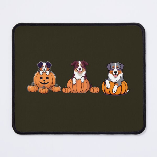 Item preview, Pumpkin Market:australian shepherd dog  with Pumpkins and Seasonal Text designed and sold by GoodyPaws.