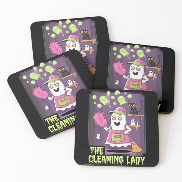 Item preview, The Cleaning Lady - Spooky and Fun Ghost Housekeeper Design | Halloween Humor Art designed and sold by Shopmed01.
