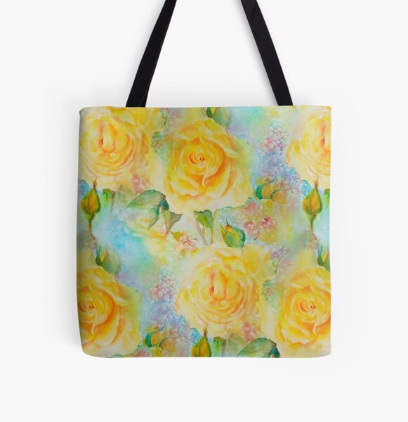 Happy roses All Over Print Tote Bag