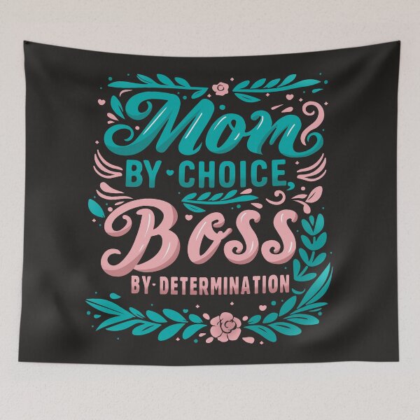 Item preview, Mom by choice, boss by determination empowered woman designed and sold by · GAMING SOUL ·.