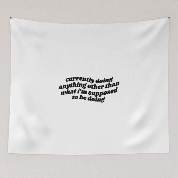 Item preview, Productive procrastination - black quote designed and sold by Cre8iveCat.