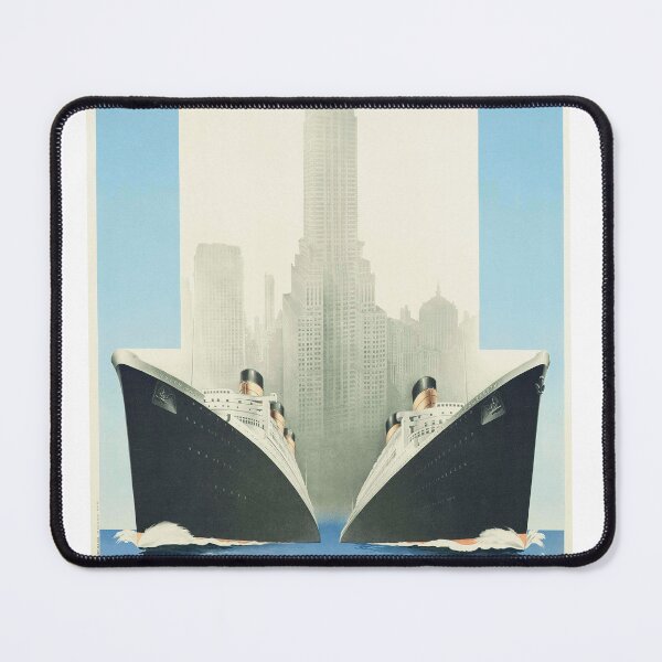 Item preview, Vintage travel poster for Cunard White Star Line designed and sold by colliophoto.