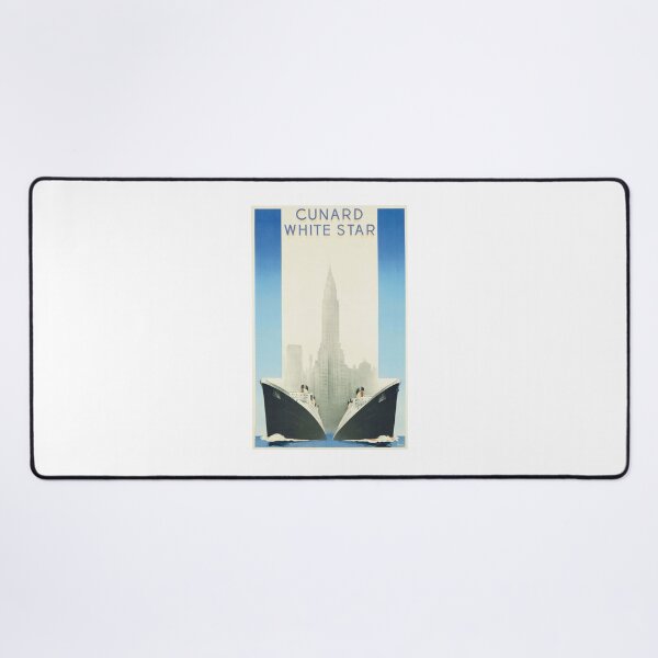 Item preview, Vintage travel poster for Cunard White Star Line designed and sold by colliophoto.