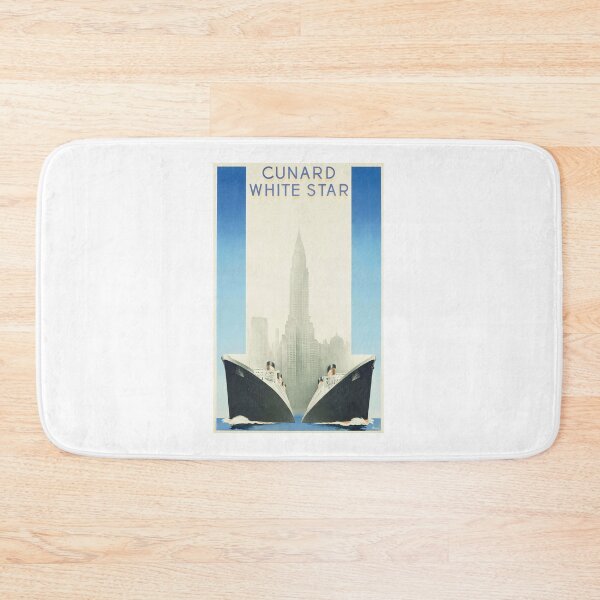 Item preview, Vintage travel poster for Cunard White Star Line designed and sold by colliophoto.