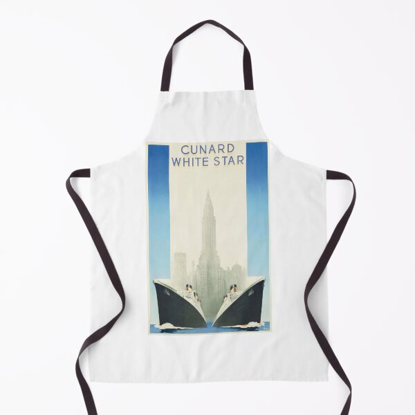Item preview, Vintage travel poster for Cunard White Star Line designed and sold by colliophoto.