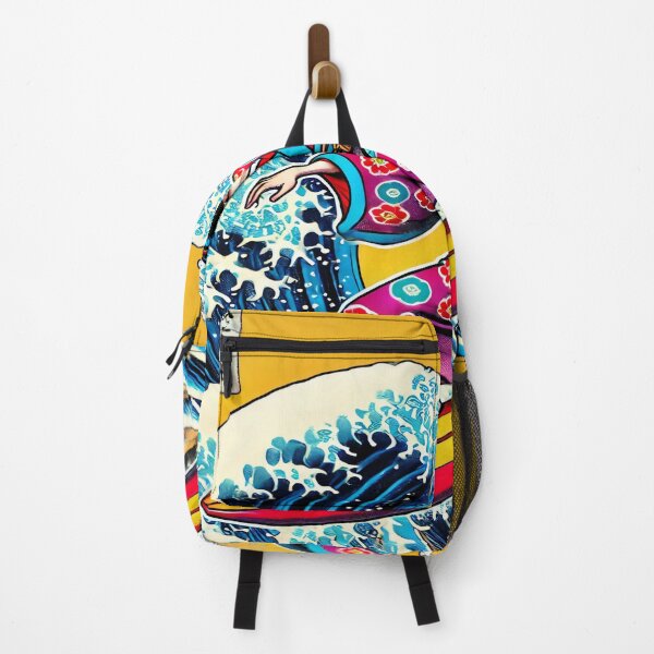 Item preview, Surfing Samurai – Where Ancient Warrior Spirit Meets Modern Waves designed and sold by SakuraJapanArt.