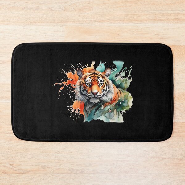 Item preview, a big tiger as a watercolor designed and sold by Rose Design & Photos.