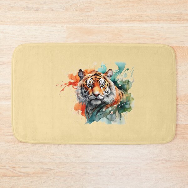 Item preview, a big tiger as a watercolor designed and sold by Rose Design & Photos.