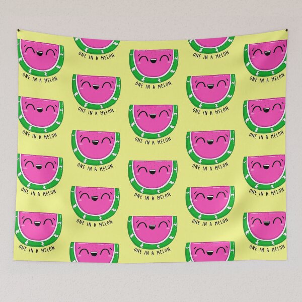 Item preview, One in a Melon - cute kawaii watermelon designed and sold by monkeysoup.