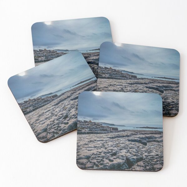 Item preview, Limestone with Milky Sun Overlooking the Atlantic Ocean and the Cliffs of Moher designed and sold by KMNscapes – Ireland Prints & Beyond.