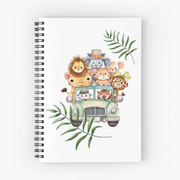 Item preview, Cute Jungle Animal Babies Cruising Together designed and sold by AlexeyevZurga.
