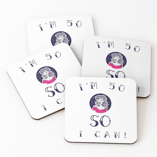 Item preview, I'm 50 So I Can! The perfect gift for any strong woman turning 50! Cheeky wink pink apparel designed and sold by DoodlesDesign.