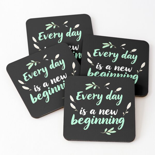 Item preview, Inspirational Quote: Everyday is a New Beginning | Positive Message Art designed and sold by UniGift.