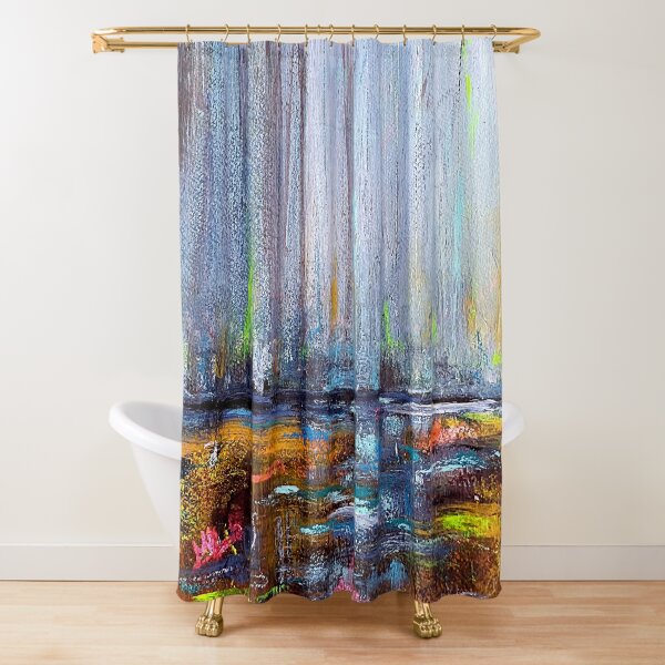 Painted Abstract Art cheapest Shower Curtains, Boho Chic Décor Shower Curtains, Chic shower curtains