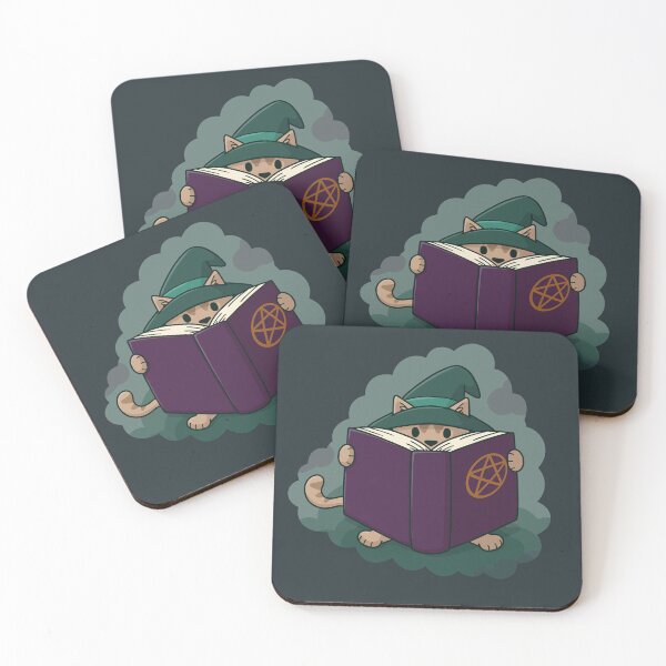 Item preview, Cat Witch with Spell Book designed and sold by doodlecats.