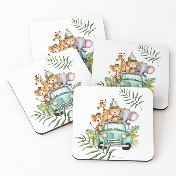 Item preview, Playful Baby Jungle Animals in a Car Adventure designed and sold by AlexeyevZurga.