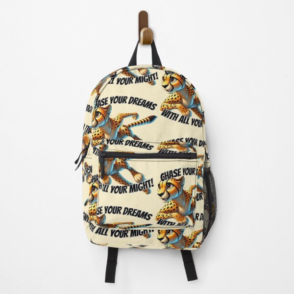 Item preview, Chase Your Dreams with All Your Might - Motivational Cheetah Art designed and sold by Design Delinquent.