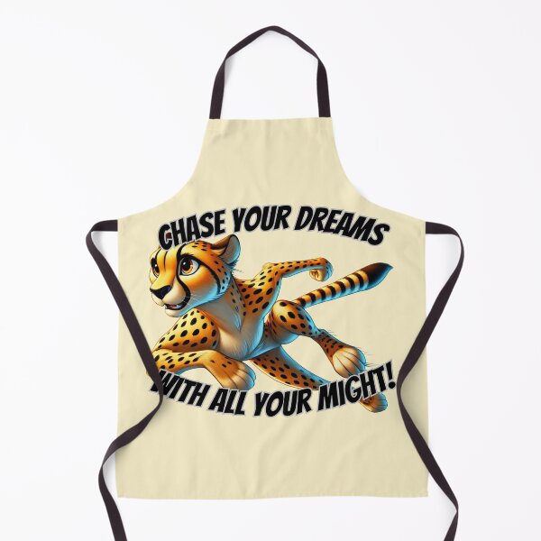Item preview, Chase Your Dreams with All Your Might - Motivational Cheetah Art designed and sold by Design Delinquent.