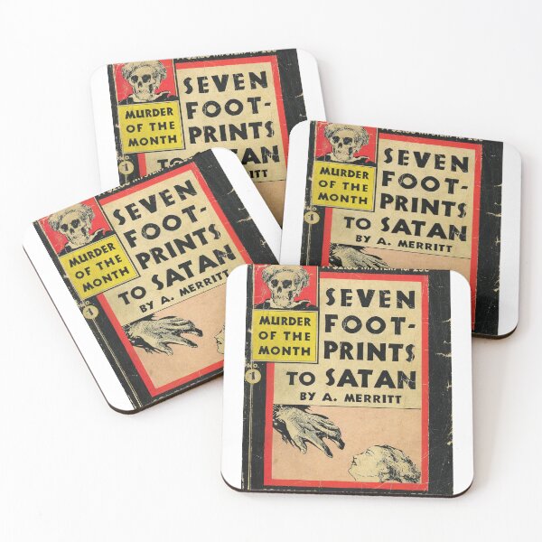 Item preview,  Pulp crime novel cover Seven Footprints to Satan designed and sold by colliophoto.