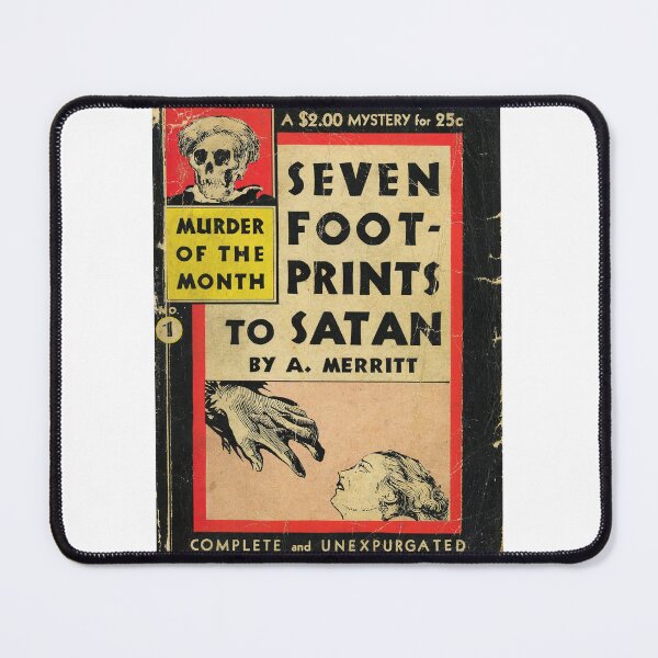 Item preview, Pulp crime novel cover Seven Footprints to Satan designed and sold by colliophoto.