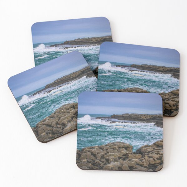 Item preview, Waves Crashing on Limestone Rock Near Doolin Pier designed and sold by KMNscapes – Ireland Prints & Beyond.