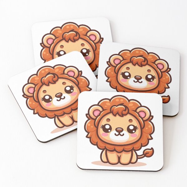 Item preview, Lovable Kawaii Lion designed and sold by istoriadesign.