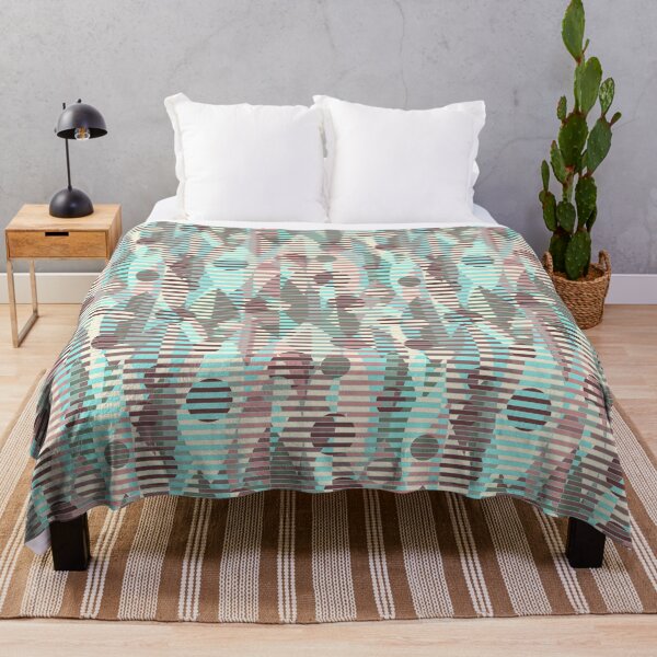 Item preview, Graphic Leaves, Turquoise-brown version designed and sold by Alex Blud.