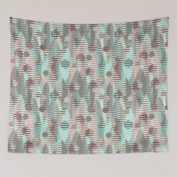 Item preview, Graphic Leaves, Turquoise-brown version designed and sold by Alex  Blud.
