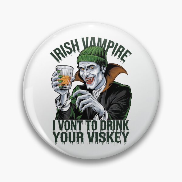 Artikelvorschau, Irischer Whiskey Halloween Vampir entworfen und verkauft von REAL IRISH GIFTS.