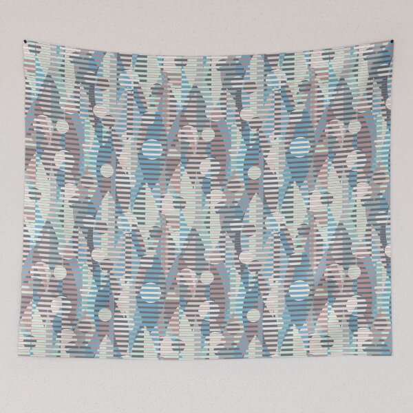 Item preview, Graphic Leaves, Blue and grey version designed and sold by Alex  Blud.