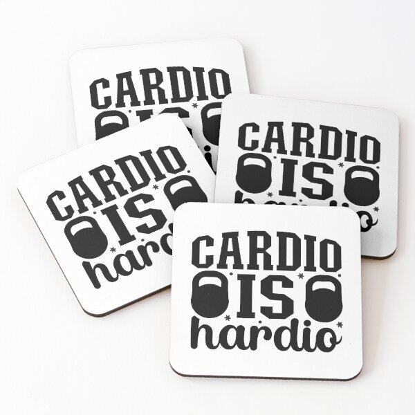 Item preview, Cardio Is Hardio Funny Workout Quote #3 designed and sold by NiceQuotesBro.