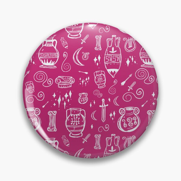 Item preview, Amphora Ancient Greek Doodles Pattern Pink designed and sold by iliketeas.