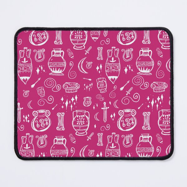 Item preview, Amphora Ancient Greek Doodles Pattern Pink designed and sold by iliketeas.