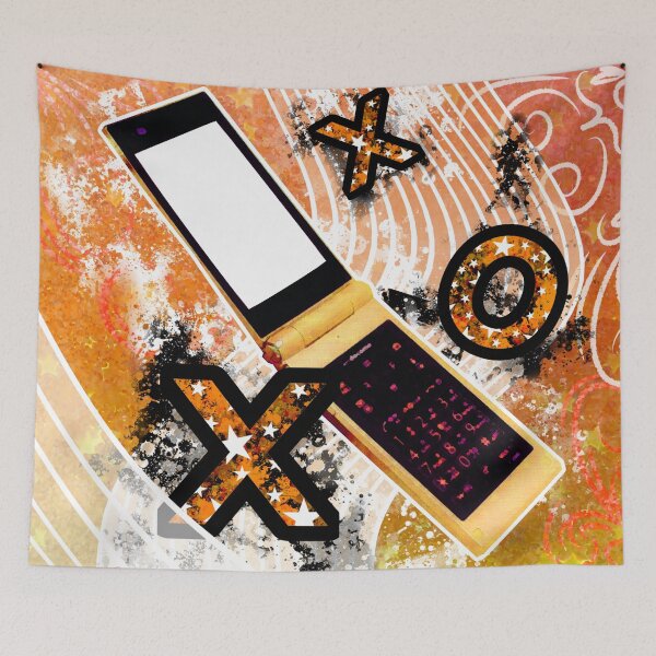 Item preview, Orange flip-phone designed and sold by despairfamily.
