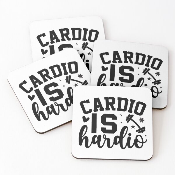 Item preview, Cardio Is Hardio Funny Workout Quote #2 designed and sold by NiceQuotesBro.