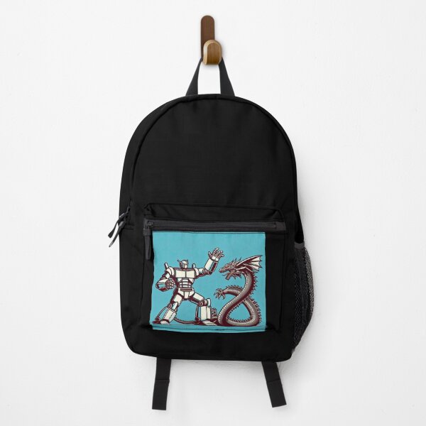 Item preview, Robot Battling A Dragon Pop Art Style designed and sold by artofuniverse.