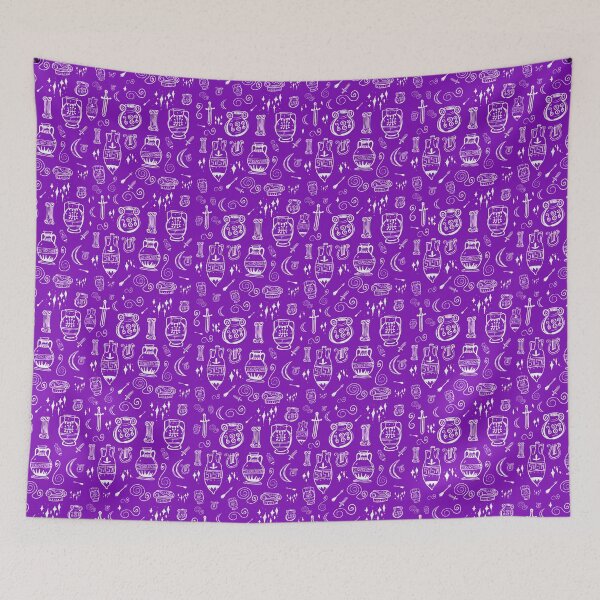 Item preview, Amphora Ancient Greek Doodles Pattern Purple designed and sold by iliketeas.