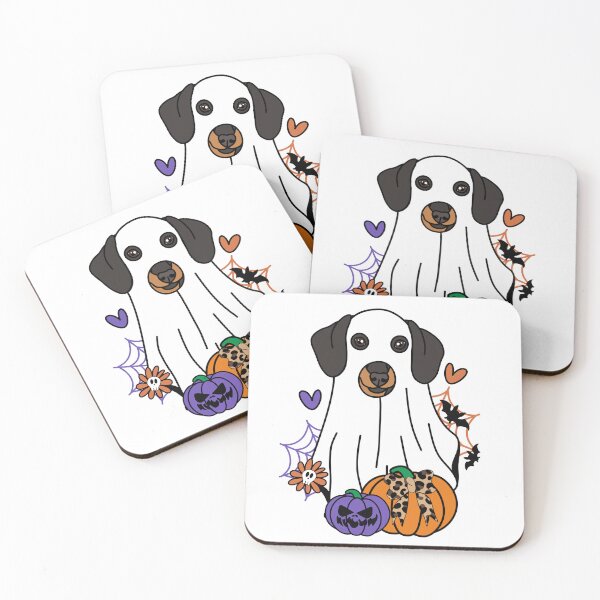 Item preview, Dachshund Halloween Ghost Dog, Pumpkins, Bow, Flowers, Bats, Wider web, Pet, Bark, Paw, Animal lover designed and sold by MrsCreative1.