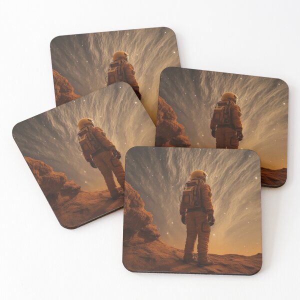 Item preview, Astronaut 1. Astronaut on the Alien Planet with a Starry Sky and Space in the background designed and sold by maxa0109.
