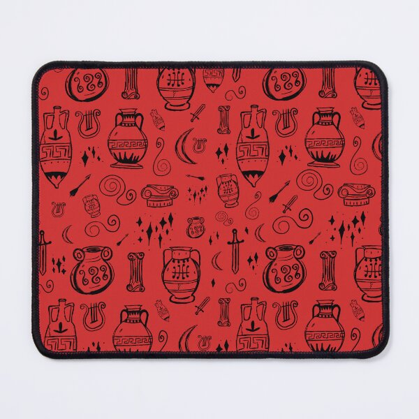 Item preview, Amphora Ancient Greek Doodles Pattern Red designed and sold by iliketeas.