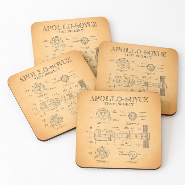 Item preview, Apollo Soyuz Test Project - ASTP (Aged Parchment) designed and sold by BGALAXY.