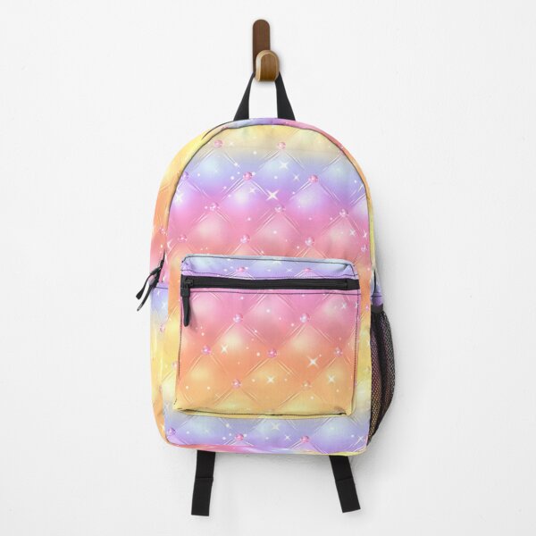 Item preview, Padded pastel rainbow tile designed and sold by Maddrick.